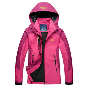 Women Spring Autumn Waterprooof Hiking Jacket